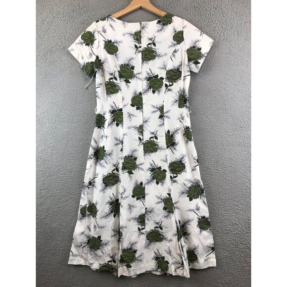 NEW Vintage Monte Carlo Floral Casual Dress size 14 1/2 - Picture 2 of 12